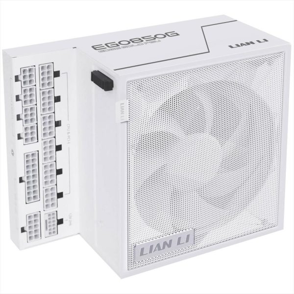 PSU 850W LIAN LI EDGE GOLD EG0850 80+ GOLD PCIe 5.1 (L-Shape, w/x4 USB 2.0 & 6 PWM headers), FULL MODULAR White, EG0850G