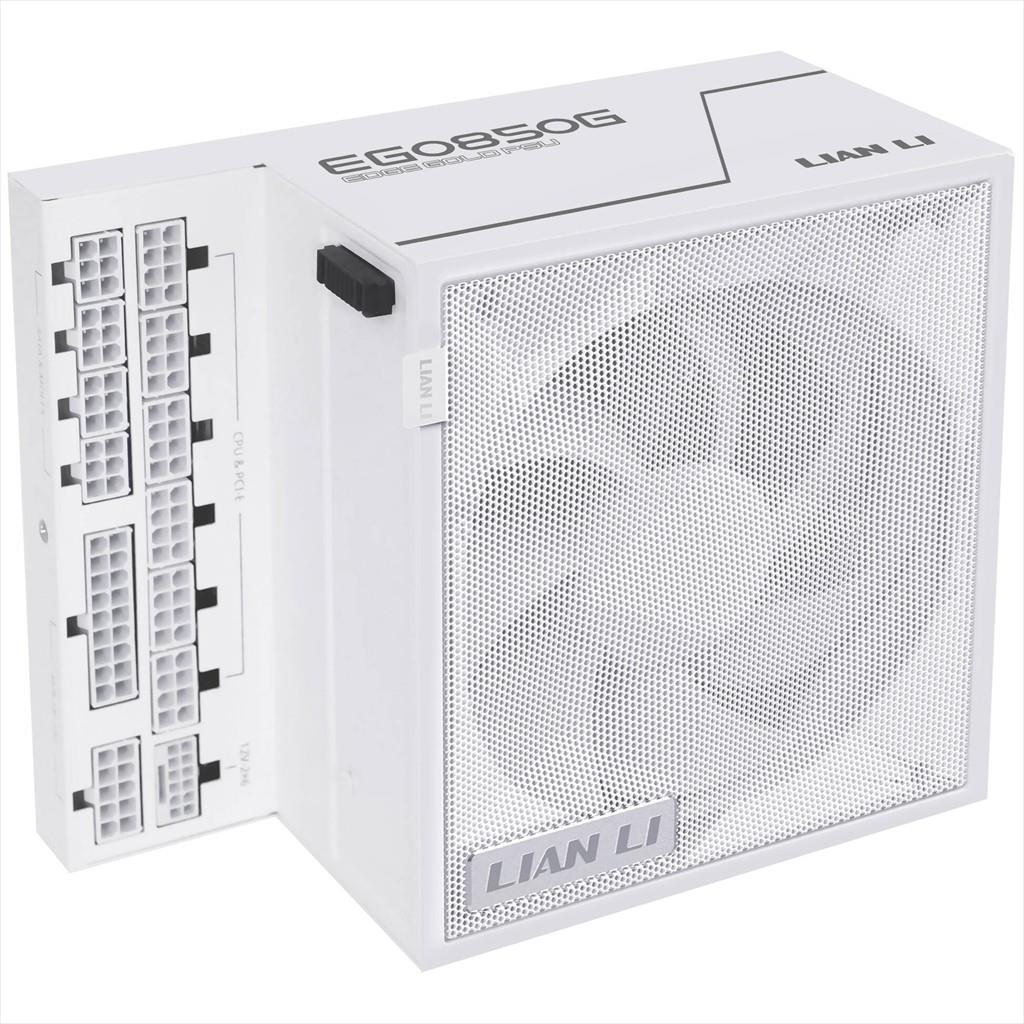 PSU 850W LIAN LI EDGE GOLD EG0850 80+ GOLD PCIe 5.1 (L-Shape, w/x4 USB 2.0 & 6 PWM headers), FULL MODULAR White, EG0850G