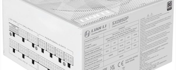 PSU 850W LIAN LI SFX SX850P  80+ PLATINUM, FULL MODULAR, WHITE, SX0850P