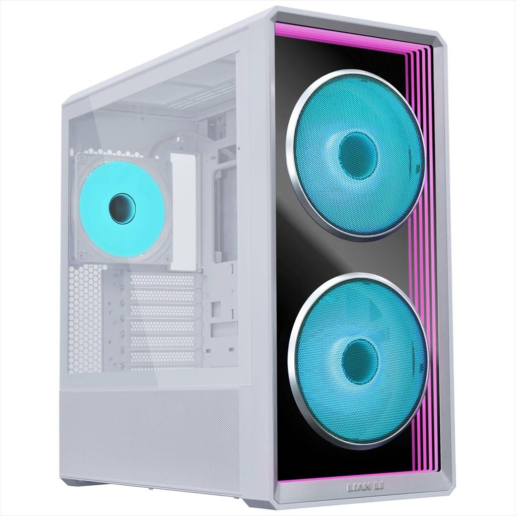 CASE LIAN LI E-ATX/EEB LANCOOL 217 INFINITY RGB Mid-Tower w/ Tempered glass,2x170mm ,3x120mm,1x140mm, ARGB/FAN Hub, BTF, x2 PSU Mounting modes, White, LAN217INFW