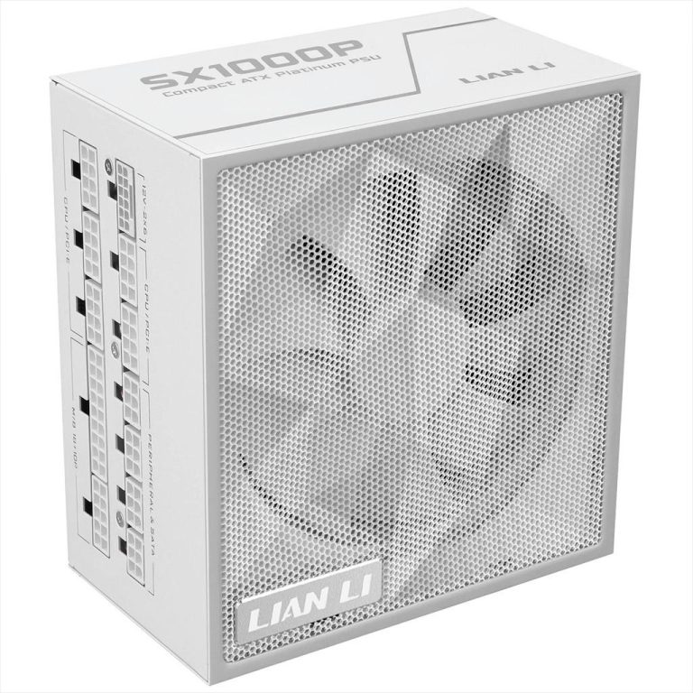 PSU 1000W LIAN LI SFX SX1000P  80+ PLATINUM, FULL MODULAR, WHITE, SX1000P