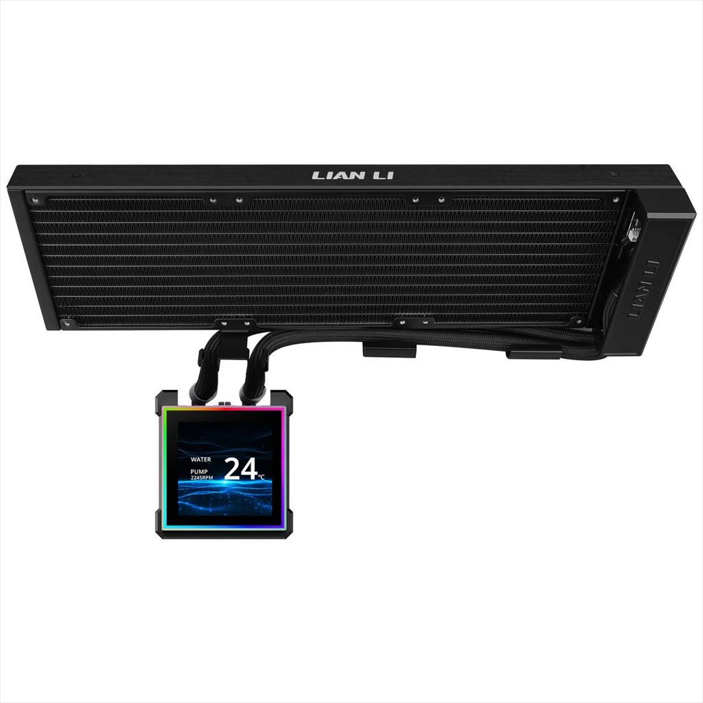 COOLERS CPU AIO LIAN LI HydroShift II LCD-S 360N FANLESS, LCD Display 3.4" IPS, BLACK, GHS2LCDS36NB - Image 3