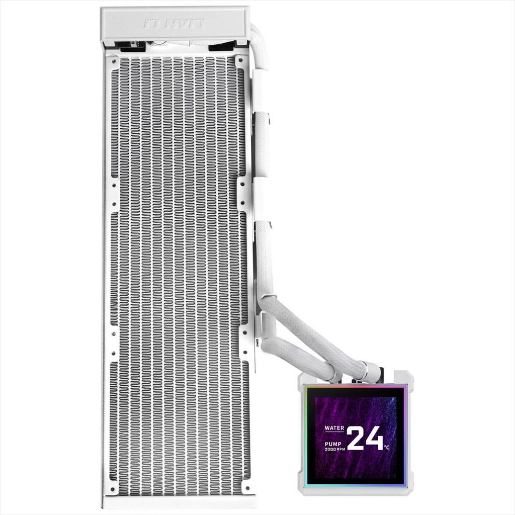 COOLERS CPU AIO LIAN LI HydroShift II LCD-S 360N FANLESS, LCD Display 3.4" IPS, WHITE, GHS2LCDS36NW - Image 5