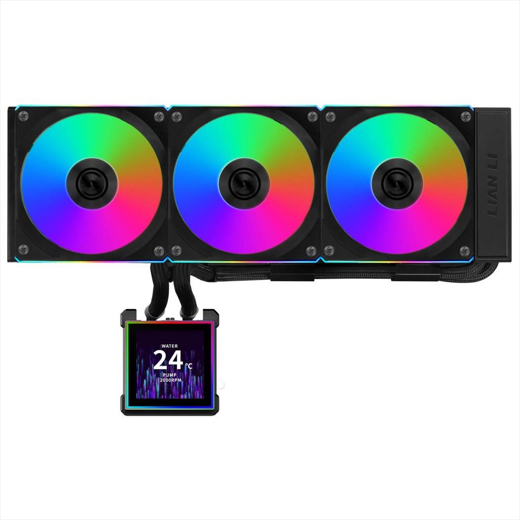 COOLERS CPU AIO LIAN LI HydroShift II LCD-S 360CL, 3x120mm FAN RGB, LCD Display 3.4" IPS, BLACK, GHS2LCDS36CB - Image 3