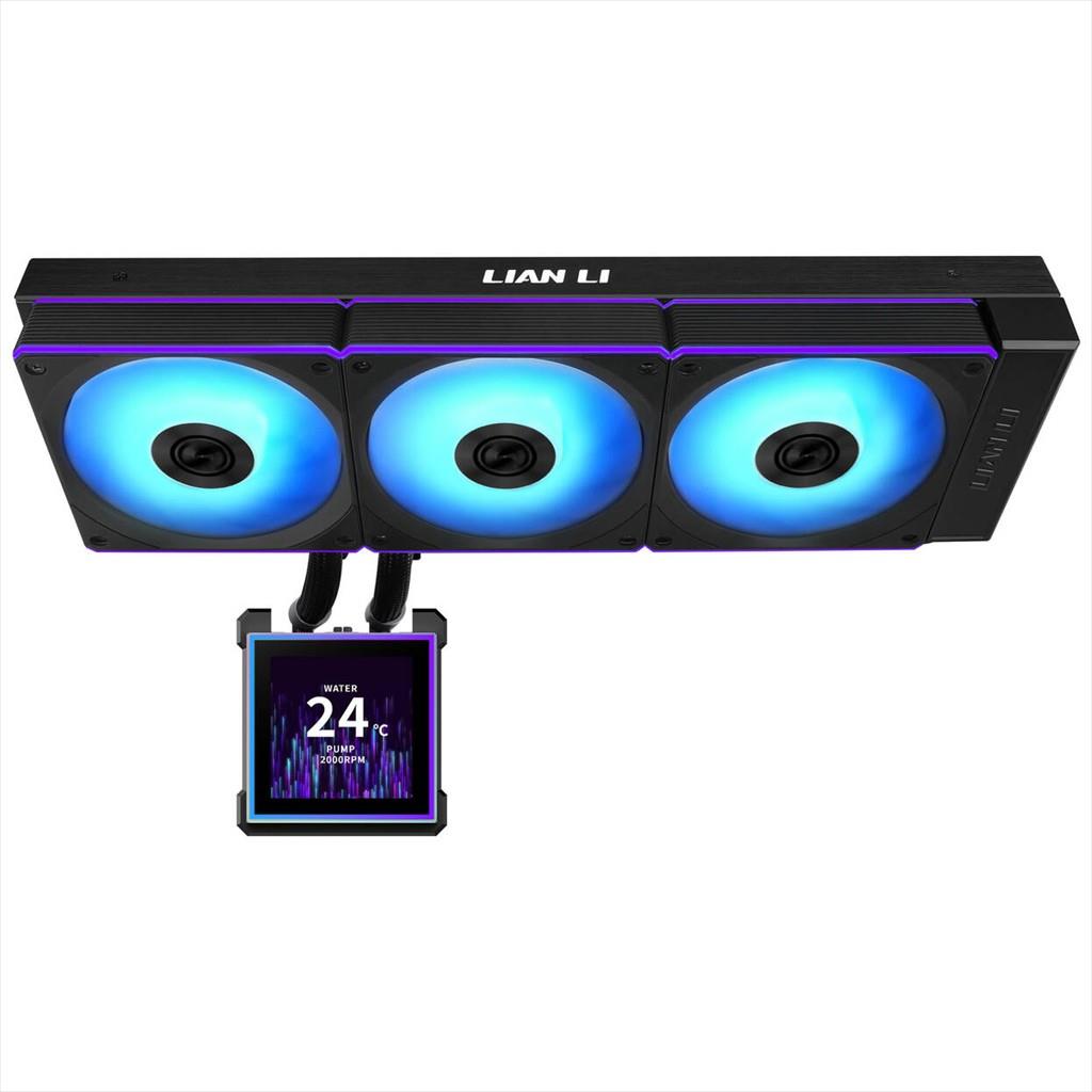 COOLERS CPU AIO LIAN LI HydroShift II LCD-S 360CL, 3x120mm FAN RGB, LCD Display 3.4" IPS, BLACK, GHS2LCDS36CB - Image 4
