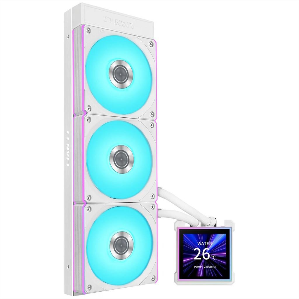 COOLERS CPU AIO LIAN LI HydroShift II LCD-S 360CL, 3x120mm FAN RGB, LCD Display 3.4" IPS, WHITE, GHS2LCDS36CW - Image 2