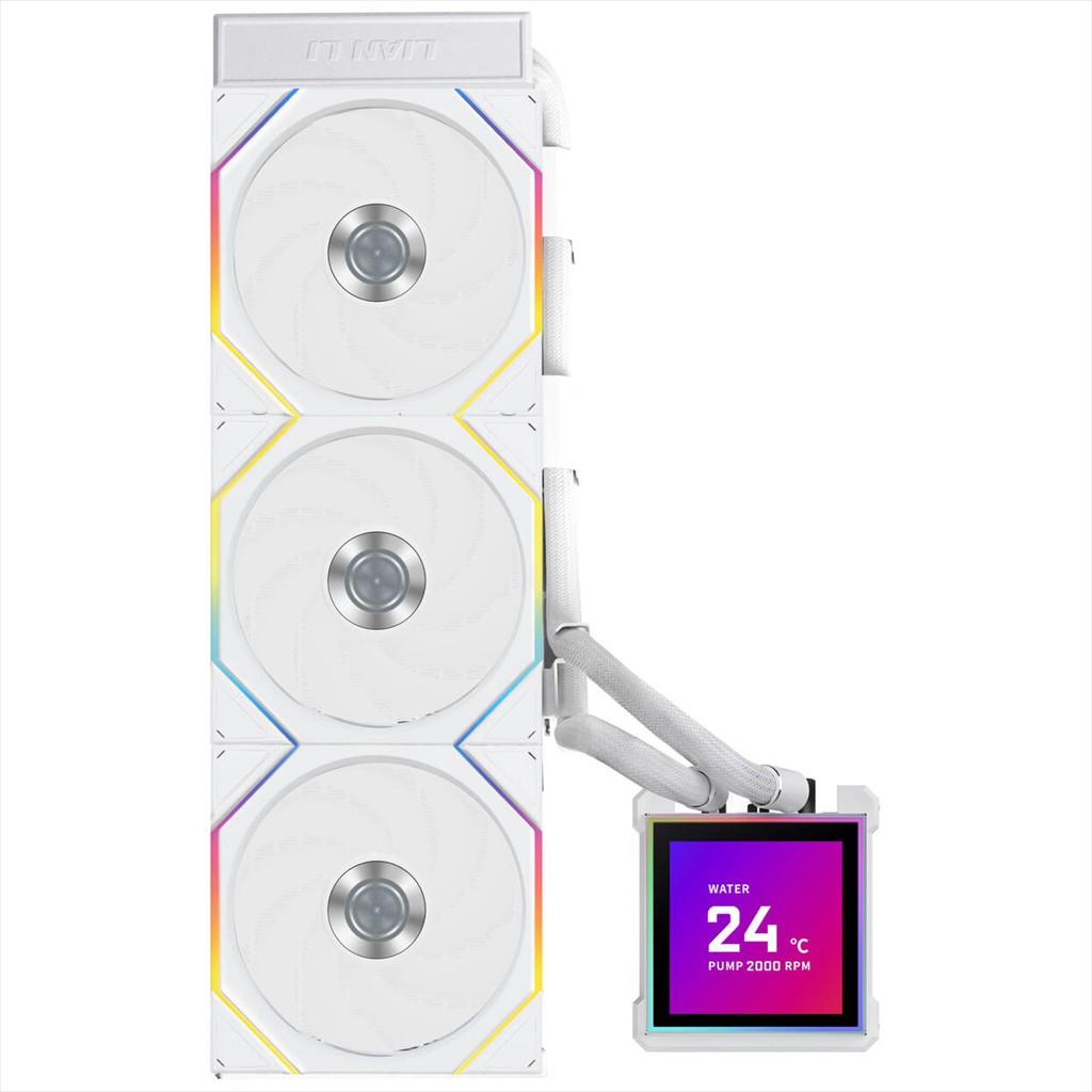 COOLERS CPU AIO LIAN LI HydroShift II LCD-S 360TL, 3x120mm FAN RGB, LCD Display 3.4" IPS, WHITE, GHS2LCDS36TW - Image 4