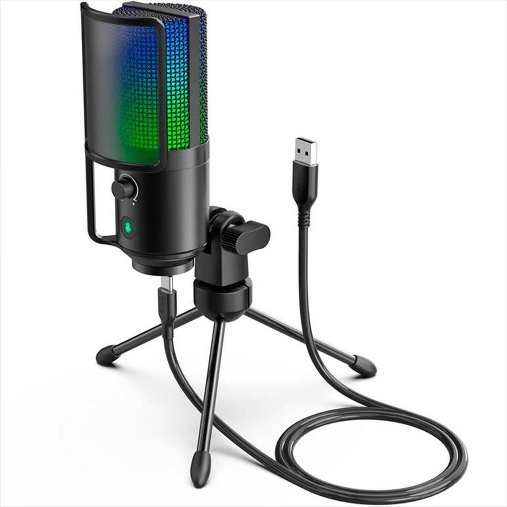 MICROPHONE FIFINE K669 PRO2 RGB, w/STAND, USB Type-C, 2.0m cable, Black, K669pro2 - Image 5