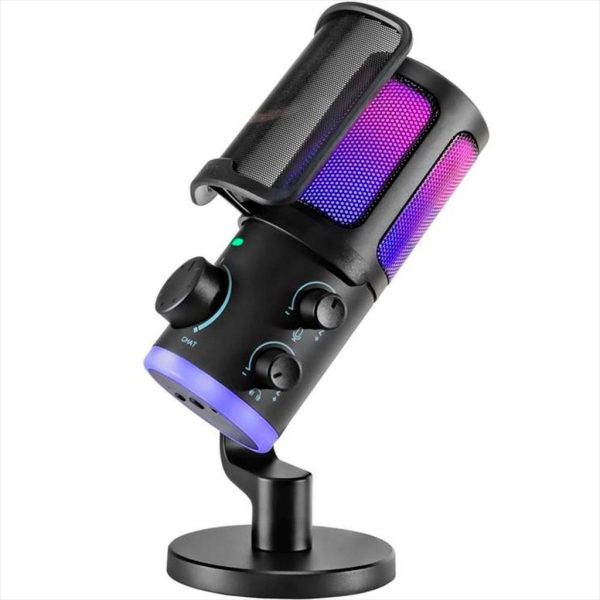MICROPHONE FIFINE AМ6 RGB, USB Type-C, 2.0m cable, Black, AМ6