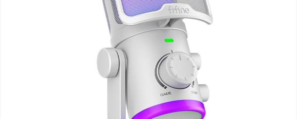 MICROPHONE FIFINE AМ6 RGB, USB Type-C, 2.0m cable, White, AМ6