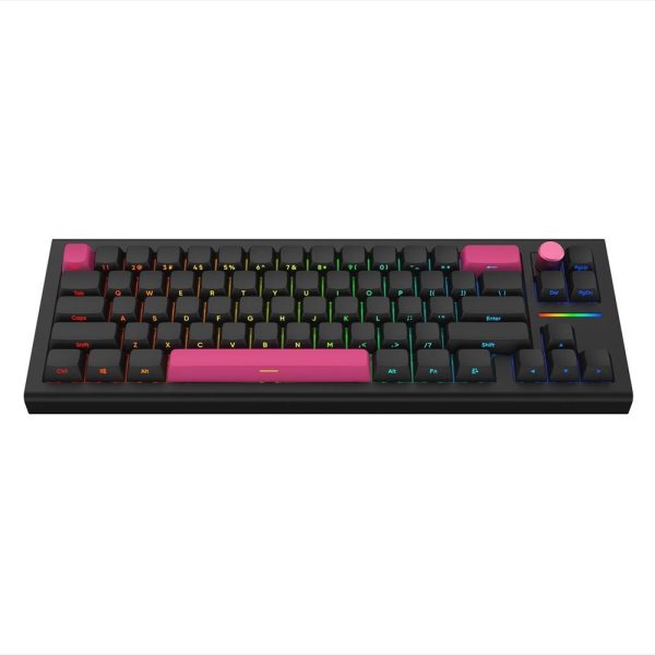 KEYBOARD MECHANICAL NUBI NK68 PRO, 65%, RGB, G3MS Aquamarine, 2.4Ghz/USB-C, Black, NK68-PRO-WL-BL-ANSI