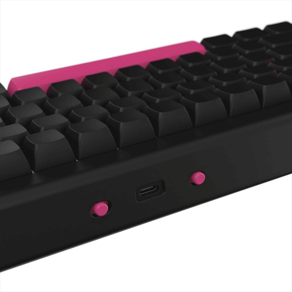 KEYBOARD MECHANICAL NUBI NK68 PRO, 65%, RGB, G3MS Aquamarine, 2.4Ghz/USB-C, Black, NK68-PRO-WL-BL-ANSI - Image 5