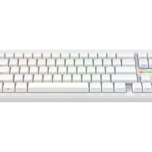 KEYBOARD MECHANICAL NUBI NK68HE, 65%, RGB, G3MS Magnetite Ice, USB-C, White, NK68-HE-WH-ANSI