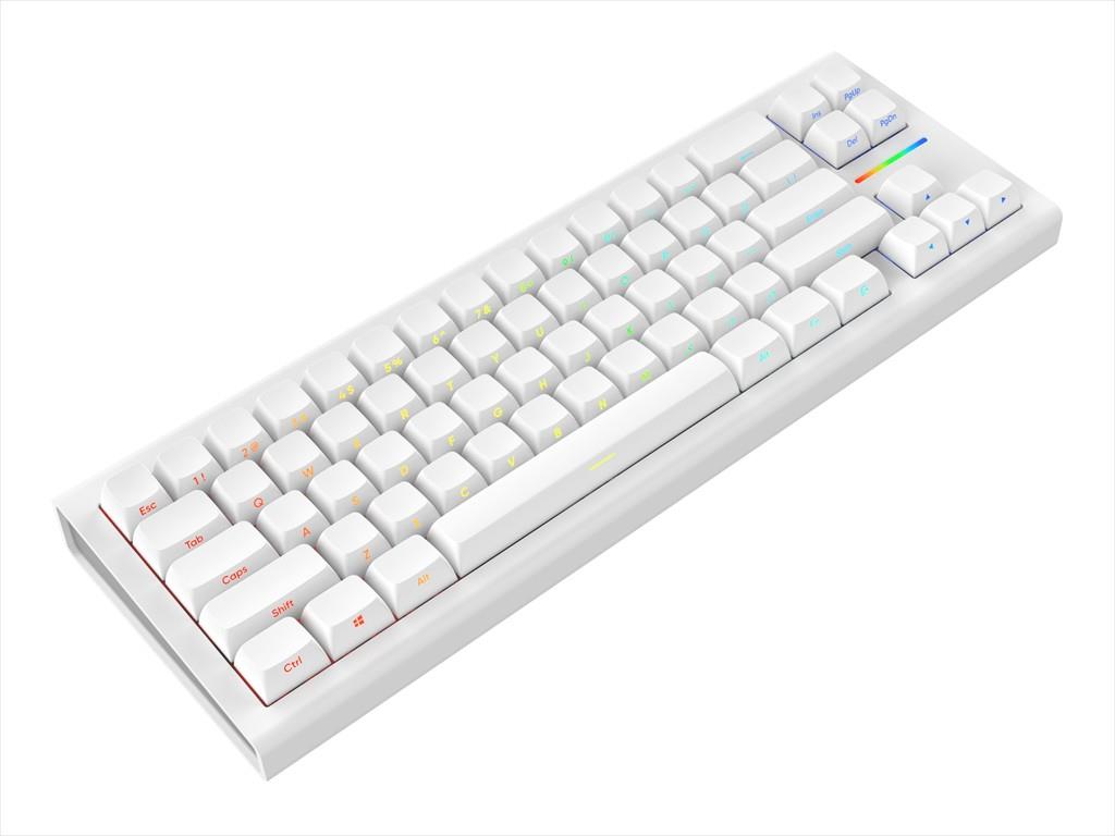 KEYBOARD MECHANICAL NUBI NK68HE, 65%, RGB, G3MS Magnetite Ice, USB-C, White, NK68-HE-WH-ANSI - Image 2