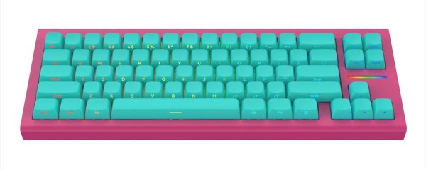KEYBOARD MECHANICAL NUBI NK68HE ICE, 65%, RGB, G3MS Magnetite Ice, USB-C, NK68-HE-ICE-ANSI