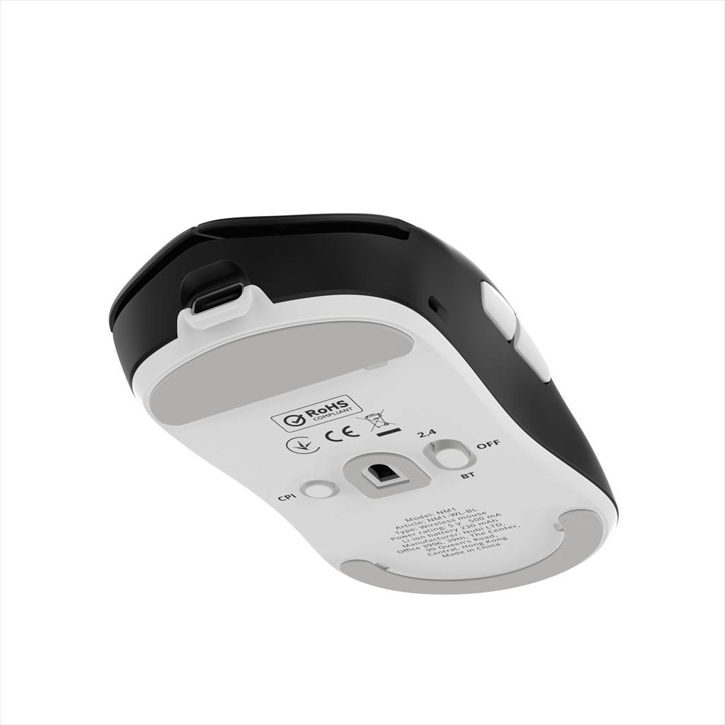 MOUSE WIRELESS NUBI NM1, 2.4Ghz/BLUETOOTH/USB-C, 39g, 26000 DPI, 1000Hz, Black, NM1-WL-BL - Image 5