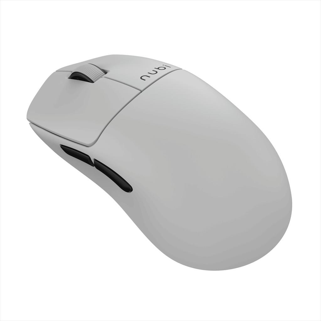 MOUSE WIRELESS NUBI NM1 SE, 2.4Ghz/BLUETOOTH/USB-C, 39g, 12000 DPI, 1000Hz, White, NM1-SE-WL-WH