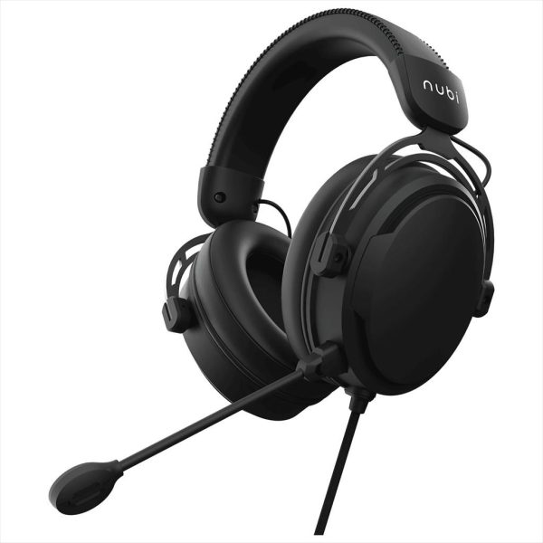 HEADPHONES Nubi NH1 SE, w/microphone, USB-C, 3.5mm, Black, NH1-SE-BL