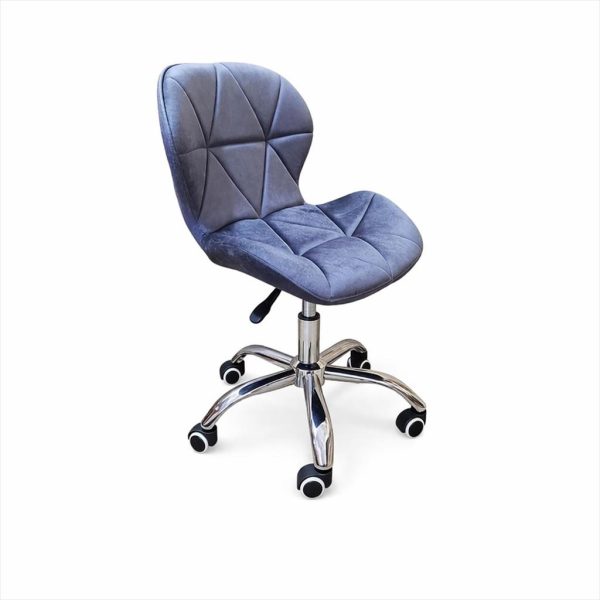 EXTRALINK CHAIR ARMCHAIR OFFICE, VELVET GRAY