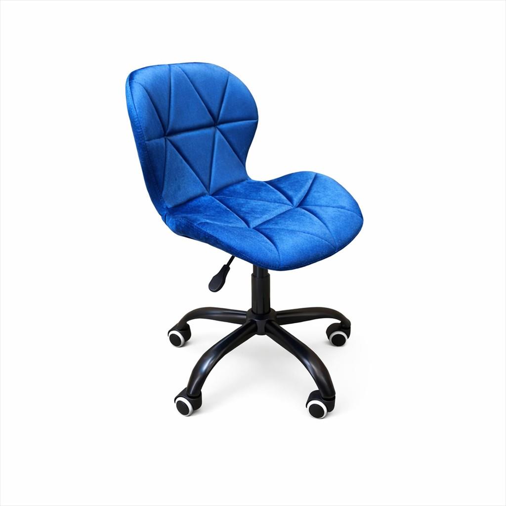 EXTRALINK CHAIR ARMCHAIR OFFICE, VELVET BLUE