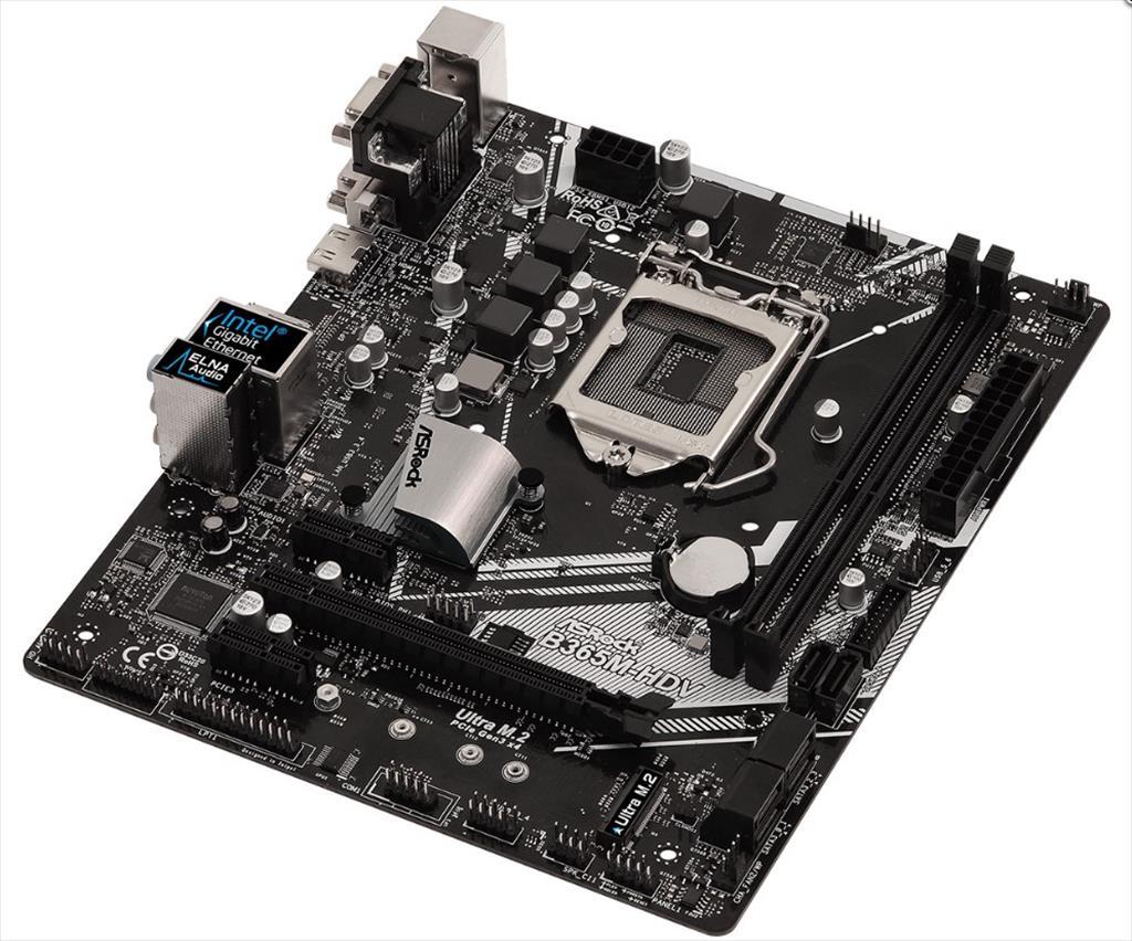 MB 1151 B365M-HDV ASROCK 2xDDR4 2666Mhz, VGA, DVI-D, HDMI, 1xPCIex16, 1xPCIex1, 1xM.2, 6xSATAIII, 6xUSB3.1, 2xUSB 2.0, 7.1 CH HD Audio 90-MXB9R0-A0UAYZ - Image 3