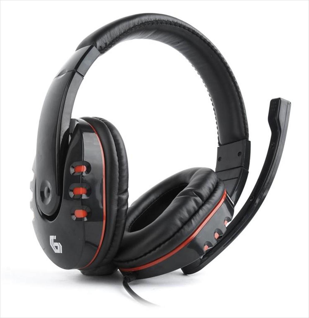 HEADPHONES GEMBIRD GHS-402 Gaming Glossy Black w/microphone
