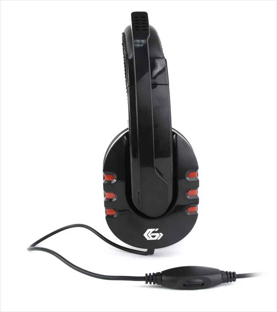 HEADPHONES GEMBIRD GHS-402 Gaming Glossy Black w/microphone - Image 2