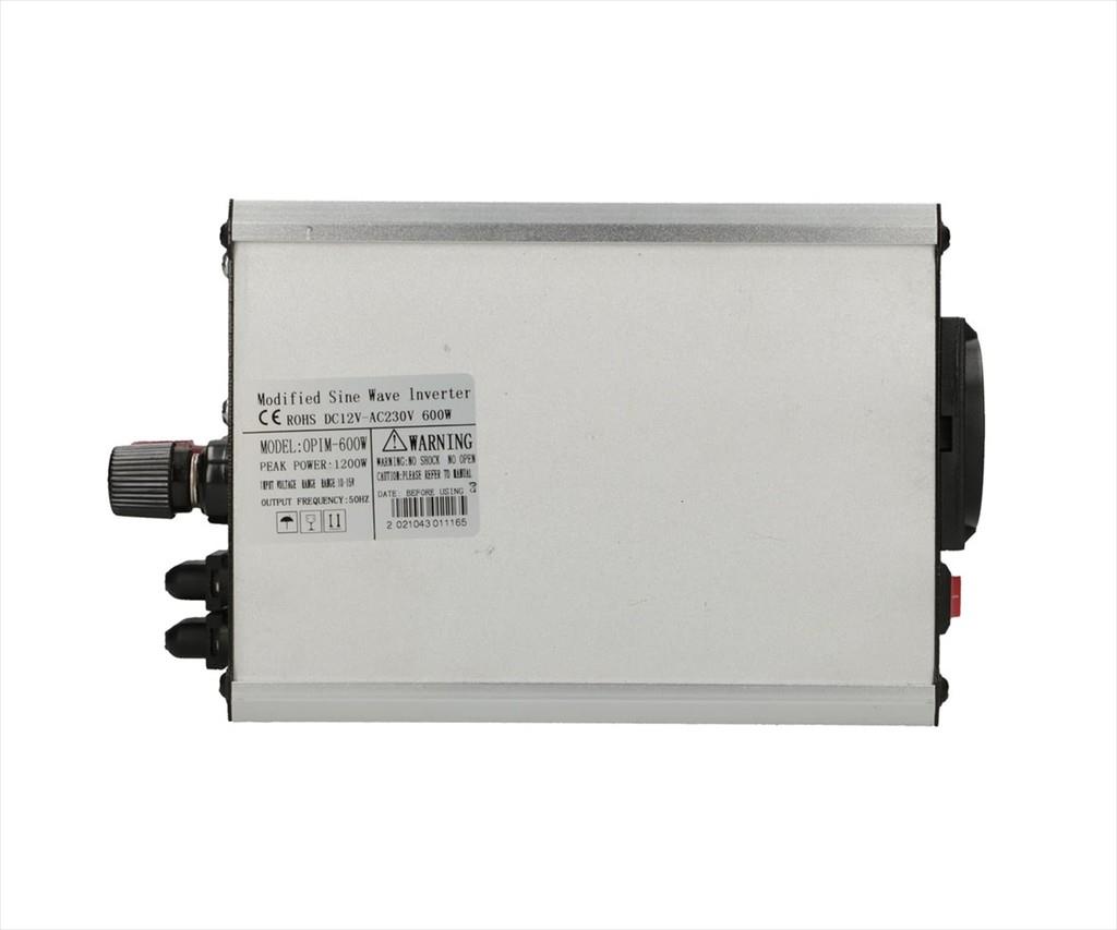 CAR POWER VOLTAGE CONVERTER EXTRALINK OPIM-600W 12V>230V, 600W, w/USB - Image 5