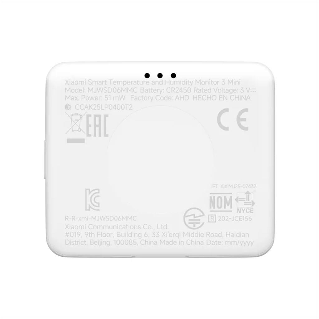 CE SMART SENSOR HOME TEMPERATURE AND HUMIDITY MONITOR 3 MINI XIAOMI, White - Image 4