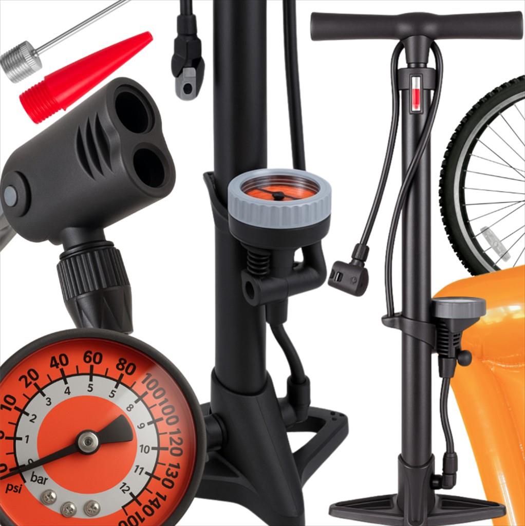 PUMPA EXTRALINK BICYCLE AND CAR w/pressure Gauge - Image 3