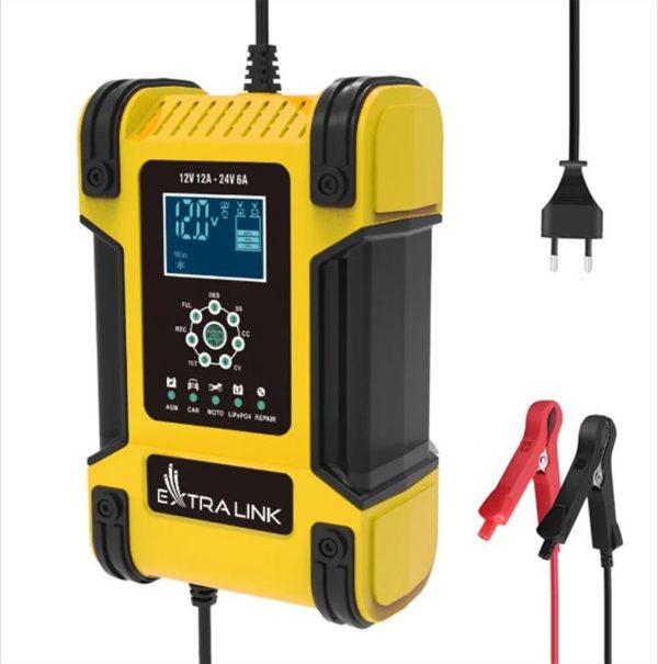 Power charger smart extralink shango, for 12v 12a and 24v 6a batteries