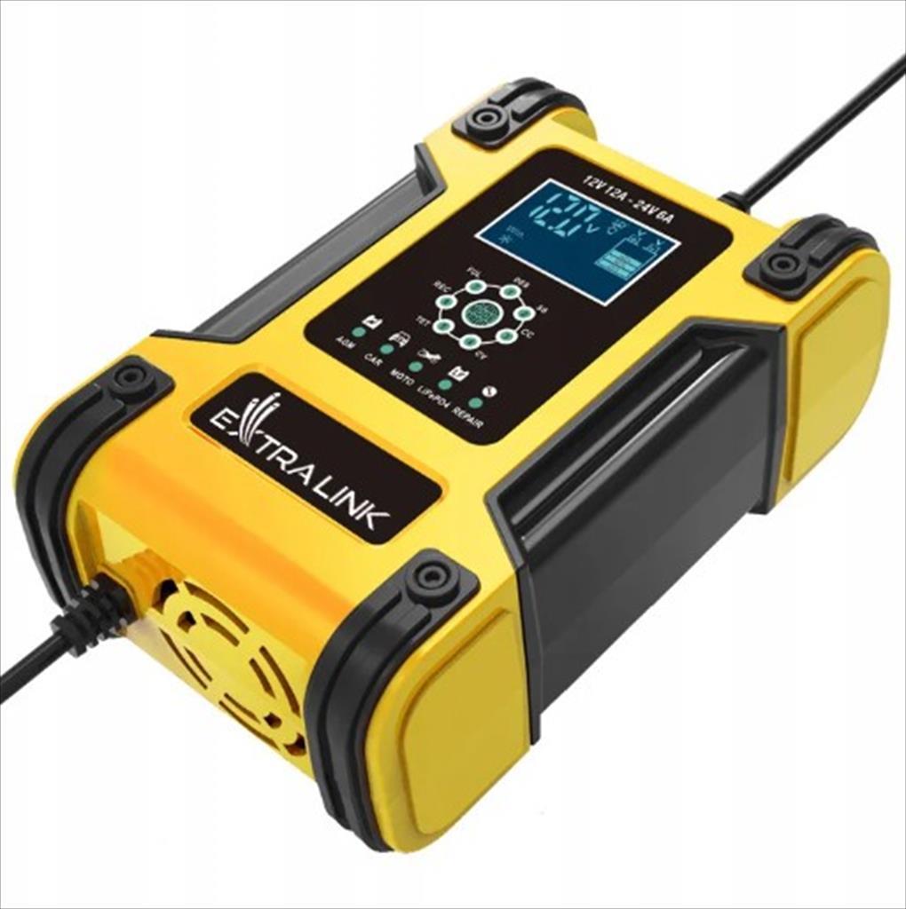 POWER CHARGER SMART EXTRALINK SHANGO, for 12V 12A and 24V 6A batteries - Image 2