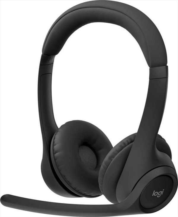 Headphones logitech zone 305 midnight black wireless + bluetooth, w/microphone 981-001458