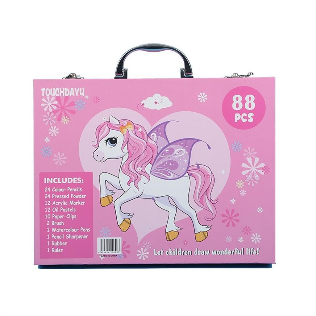 PAINTING ART SET FOR CHILDREN EXTRALINK (88 pieces) PINK UNICORN - Image 3
