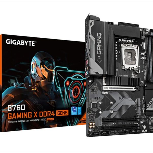 MB 1700 B760 GAMING X DDR4 GEN5 GIGABYTE, 4xDDR4 5333MHz(OC), 3xM.2, HDMI, DP, PCIex16 5.0, 2xPCIex16 3.0, 4xSATAIII, USB3.2Gen2