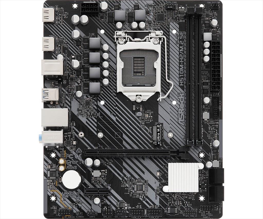 MB 1200 H510M H2/M.2 SE ASROCK, 2xDDR4 3200MHz, VGA,HDMI, PCIex16, PCIex1, 4xSATAIII, 1xM.2, 4xUSB 3.2 Gen1, 2xUSB 2.0, 7.1 Channels, H510M-H2/M.2 SE - Image 4