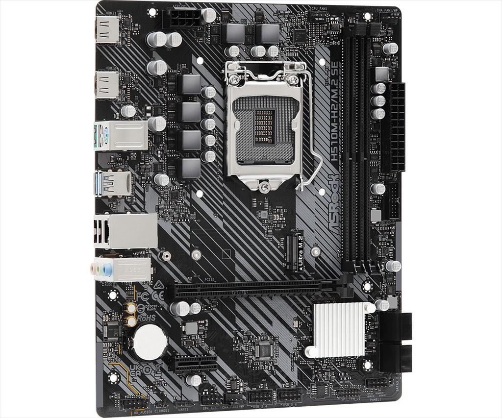 MB 1200 H510M H2/M.2 SE ASROCK, 2xDDR4 3200MHz, VGA,HDMI, PCIex16, PCIex1, 4xSATAIII, 1xM.2, 4xUSB 3.2 Gen1, 2xUSB 2.0, 7.1 Channels, H510M-H2/M.2 SE - Image 5