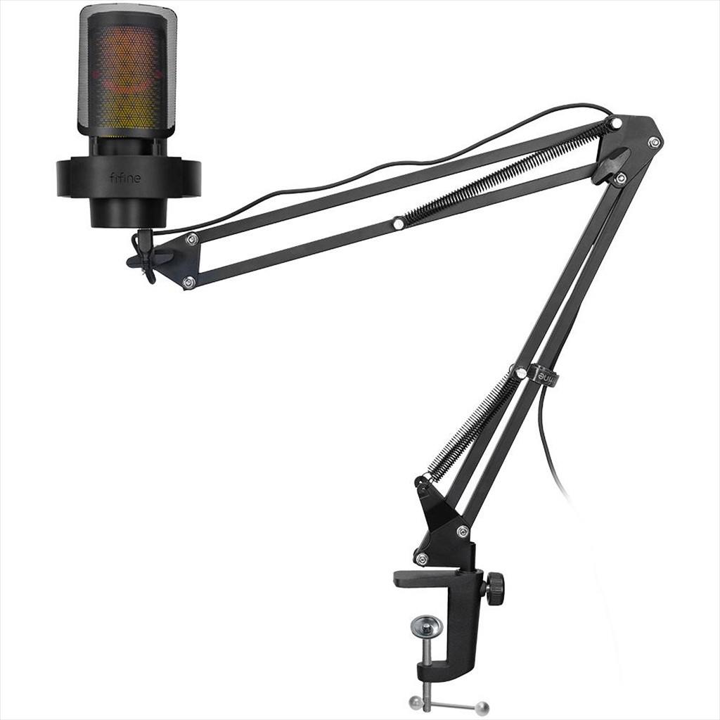 MICROPHONE FIFINE A8T RGB, w/ARM, USB Type-C, 2.0m cable, Black, A8T - Image 4