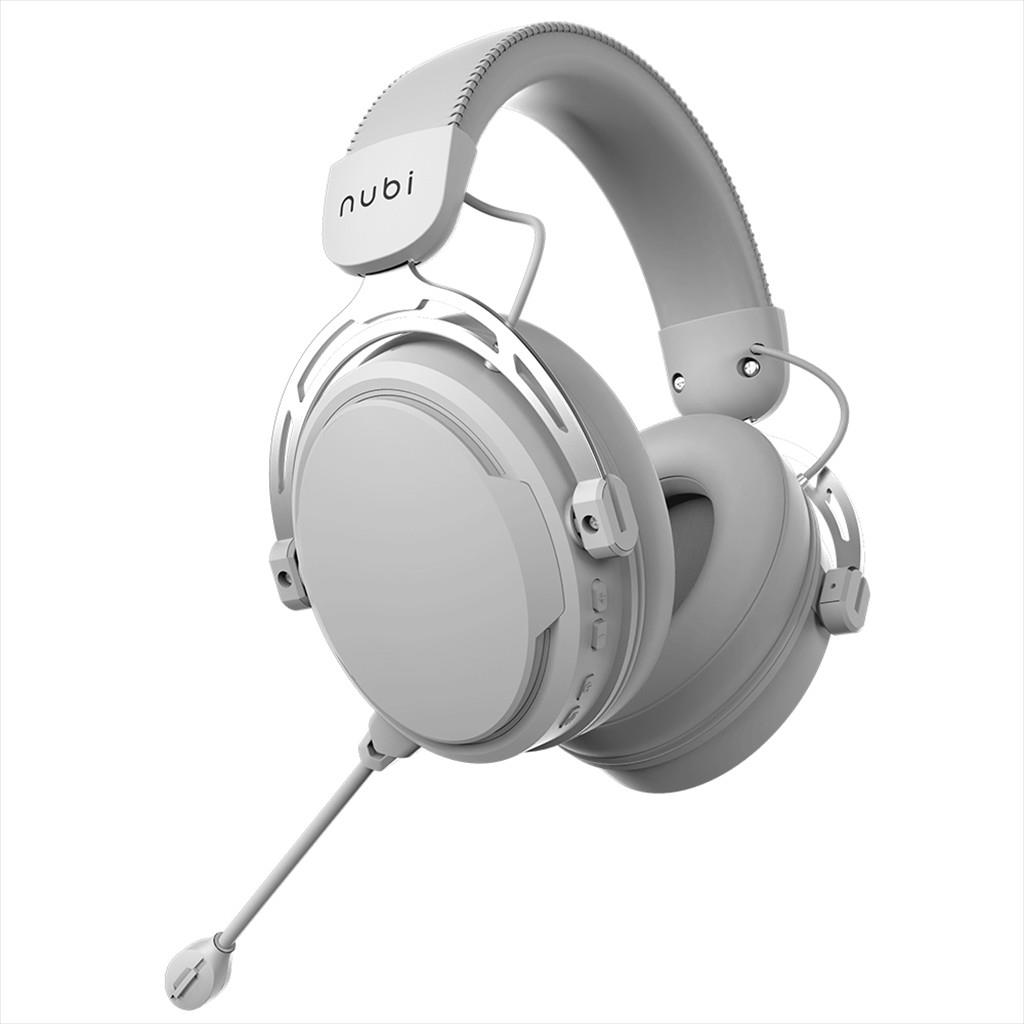 HEADPHONES NUBI NH1 w/microphone, USB-A, White, NH1-WH - Image 2
