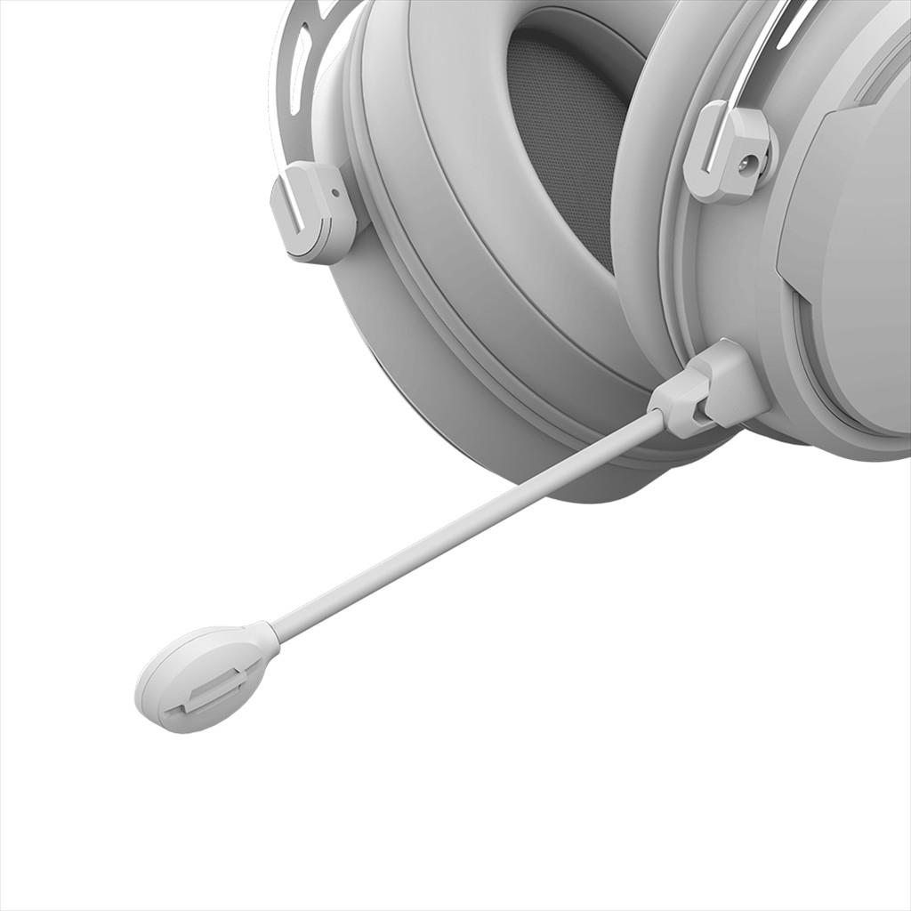 HEADPHONES NUBI NH1 w/microphone, USB-A, White, NH1-WH - Image 3