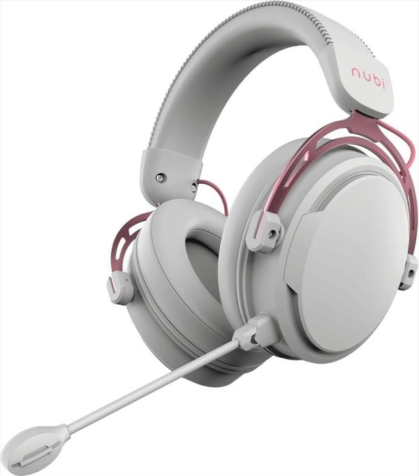 Headphones nubi nh1 w/microphone, usb-a, rose gold, nh1-rg