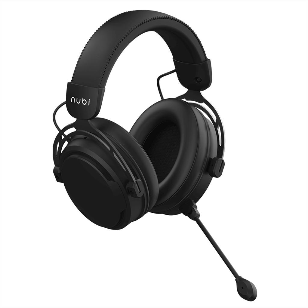 HEADPHONES NUBI NH1 w/microphone, USB-A, Black, NH1-BL - Image 3