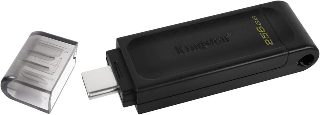 USB Flash Drive Type-C 256GB KINGSTON DATA TRAVELER 70 (USB 3.2 Gen 1 speeds), Black, DT70/256GB - Image 3