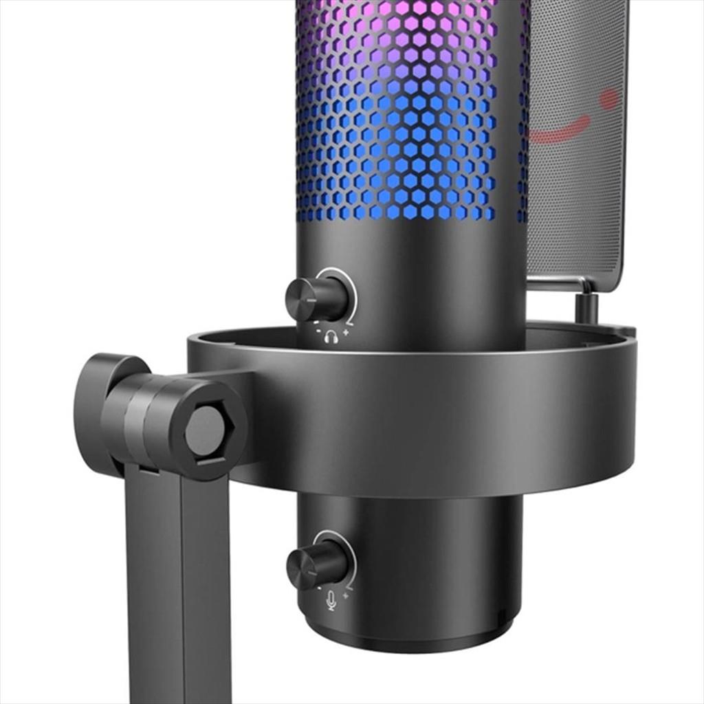 MICROPHONE FIFINE A9 RGB Polar Patterns, w/ARM, USB Type-C, 2.0m cable, Black, A9 - Image 2