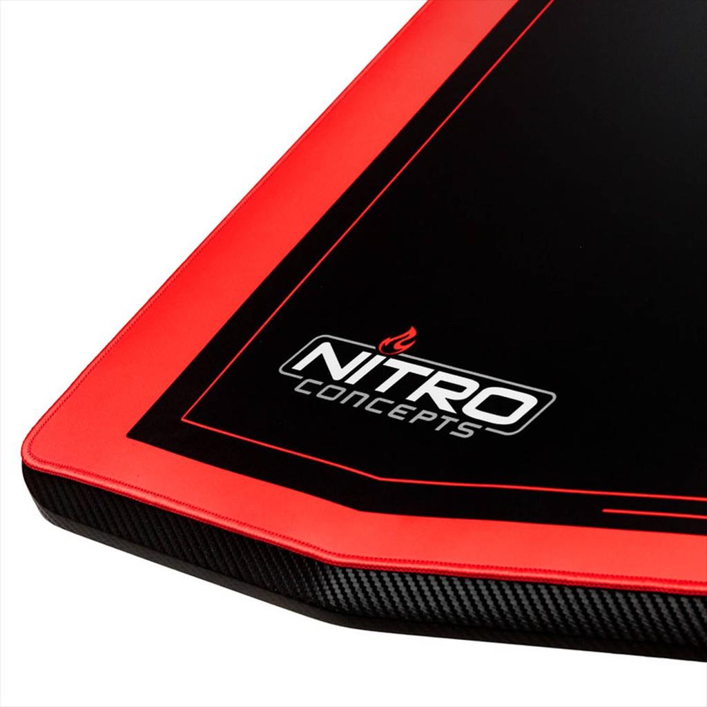 GAMING DESK NITRO CONCEPTS D16E, CARBON RED w/Electric Height Control, GABU-210 - Image 2