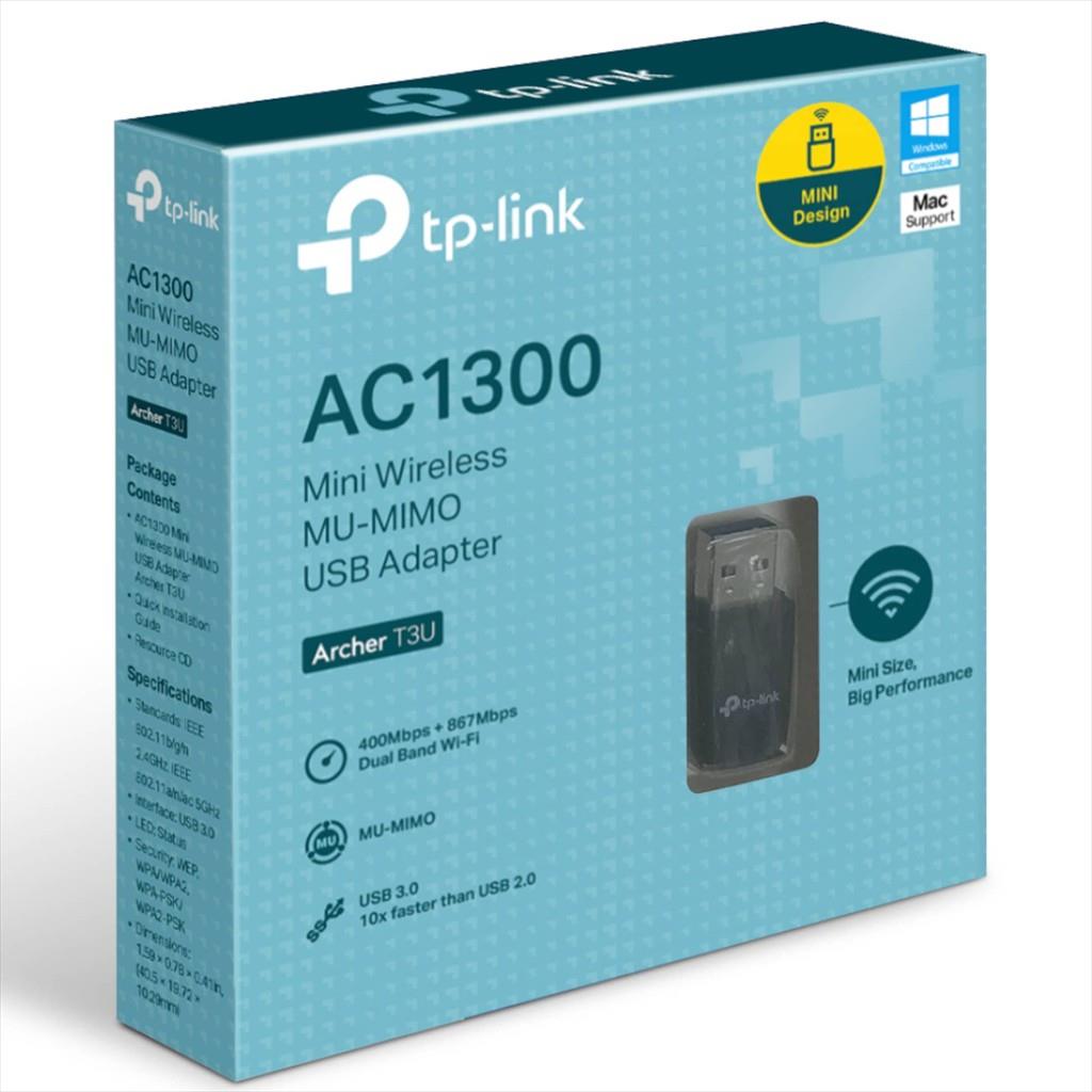 NET LAN WIRELESS USB TP-Link ARCHER T3U, AC1300, MU-MIMO, Dual Band, USB3.0 - Image 2