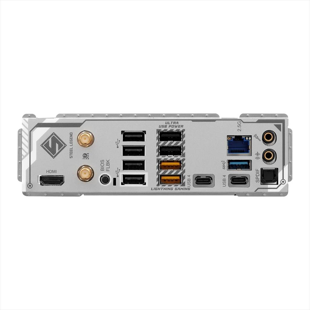 MB AM5 X870 STEEL LEGEND ASROCK 4xDDR5 8000(OC),1xPCIe5.0x16,1xPCIe4.0x16,1xM.2 Gen5,2xM.2 Gen4,4xSATAIII,HDMI,DP - Image 4