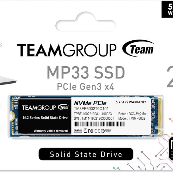 SSD M.2 2TB TEAM GROUP MP33 NVMe, TM8FP6002T0C101