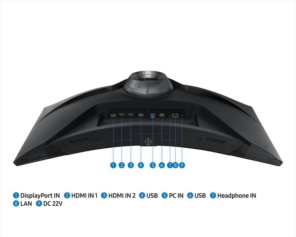 MONITOR 32" SAMSUNG ODYSSEY G6 Curved S32BG650EU, 240Hz, 2560x1440, VA Panel, FreeSync Premium Pro, 1ms, DP, 2xHDMI, w/speakers, Black, LS32BG650EUXEN - Image 2