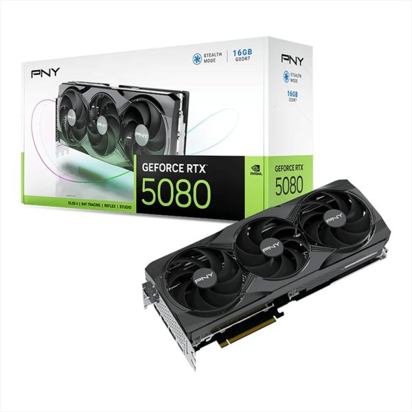 VGA PNY RTX 5080 TRIPLE FAN 16GB GDDR7, HDMI ,3xDP, VCG508016TFXPB1